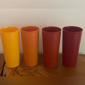 Collectable 1970’s Tupperwear Harvest Tumblers
